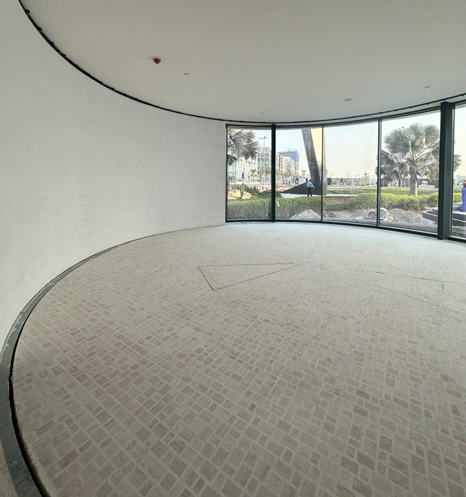 Car Turntable in Mercedes Benz Dubai Design District D3